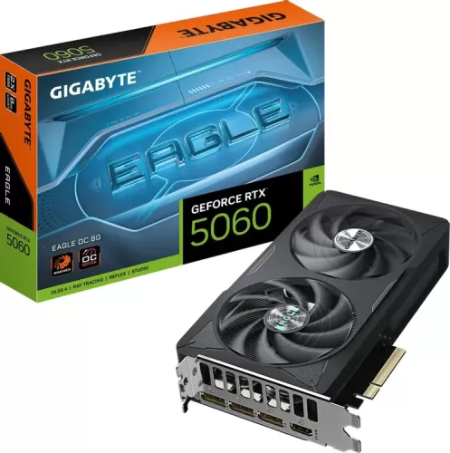 ���������� GIGABYTE GeForce RTX 5060 EAGLE OC [GV-N5060EAGLE OC-8GD] PCIe 5.0 8 �� GDDR7, 128 ���, 3