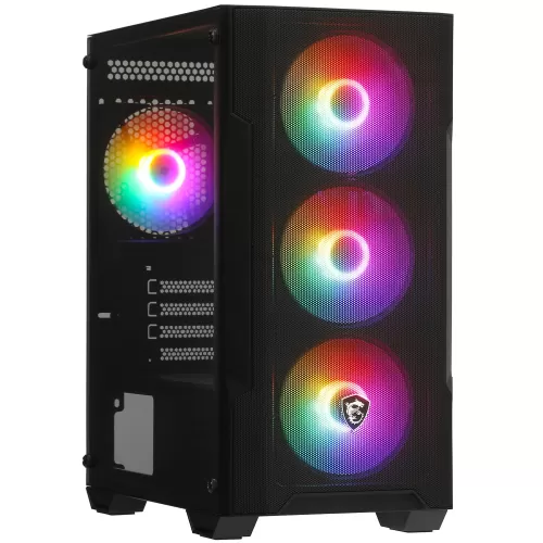 Корпус без блока питания MSI MAG FORGE M100A, Micro-ATX, Mini-ITX черный (306-7G20A21-809) Вент. 4шт Корпус без блока питания MSI MAG FORGE M100A, Micro-ATX, Mini-ITX черный (306-7G20A21-809) Вент. 4шт