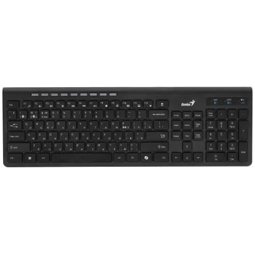 Клавиатура + мышь беспроводные Genius SlimStar KM-8230 (Интерфейс подключениярадиоканал, Bluetooth Клавиатура + мышь беспроводные Genius SlimStar KM-8230 (Интерфейс подключениярадиоканал, Bluetooth