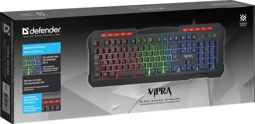 Клавиатура Defender Vipra GK-586 черная Клавиатура Defender Vipra GK-586 черная