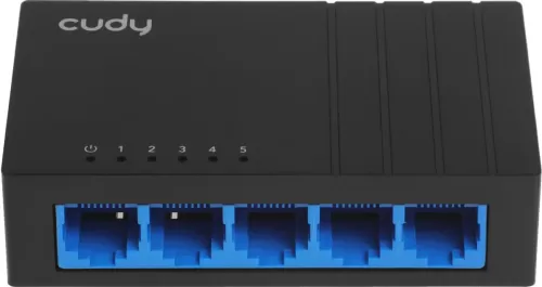 Коммутатор Cudy GS105D неуправляемый, настольный, 100 Мбит/сек, 1000 Мбит/сек, 5 port Коммутатор Cudy GS105D неуправляемый, настольный, 100 Мбит/сек, 1000 Мбит/сек, 5 port