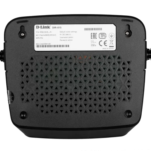 Беспроводной маршрутизатор D-Link DIR-615/Z1A (2.4 ГГц (802.11n) 2x5dBi, 4-х портовый до 100 Мбит/с Беспроводной маршрутизатор D-Link DIR-615/Z1A (2.4 ГГц (802.11n) 2x5dBi, 4-х портовый до 100 Мбит/с