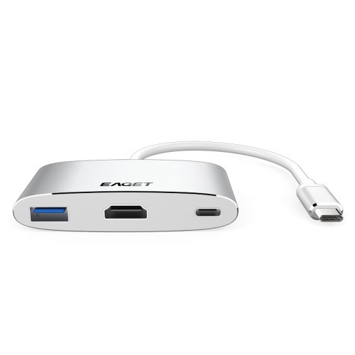 ������������ EAGET CH20 Type-C to  USB 3.0 x2 + ���������, HDMI 6 � 1