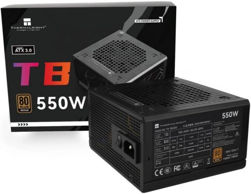 Блок питания 550W Thermalright TR-TB550S 80 Plus BRONZE 20+4 pin, 4+4 pin x2, 6+2 pin x1, 4 pin Mole