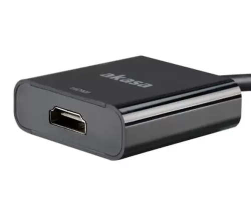 Переходник AKASA Mini DisplayPort to HDMI Active 4K*2K converter, 20cm, V1.2 AK-CBDP09-20BK Переходник AKASA Mini DisplayPort to HDMI Active 4K*2K converter, 20cm, V1.2 AK-CBDP09-20BK
