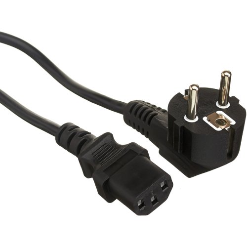 Кабель питания ExeGate Power PC-1,8P (Евровилка угловая Schuko->C13, VDE-250V-3*0.5mm2, медь, черный, 6А, 1.8м) EP280658RUS