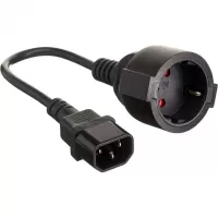 - -c  0.15 ExeGate Power EC-30P (C14-> Schuko, VDE-250V-3*0.75mm2, , , 10A, 0.15) EP280681RUS