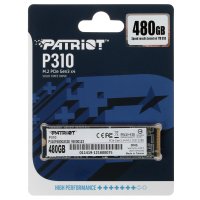 ������������� ���������� SSD M.2 480GB Patriot P310 [P310P480GM28] [PCIe 3.0 x4, ������ - 1700 �����/���, ������ - 1500 �����/���, NVM Express, TBW - 240 ��]